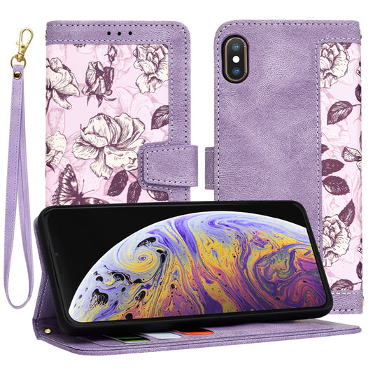 Kuori Apple iPhone XS Maxille, Techsuit, FlipCraft, Violetti