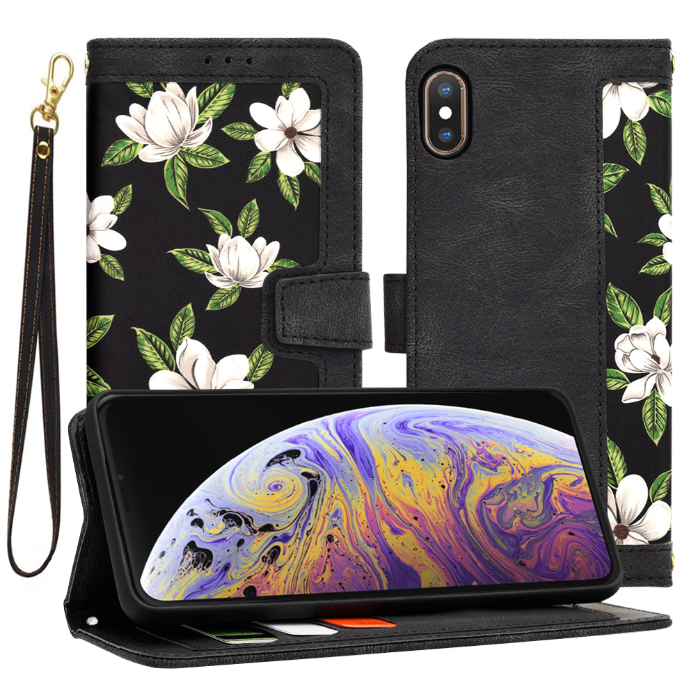 Kuori Apple iPhone XS Maxille, Techsuit, FlipCraft, Musta