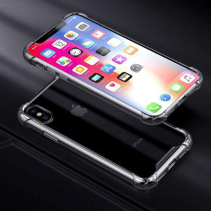 Kuori Apple iPhone XS Maxille, Techsuit, Iskunkestävä Kirkas, Läpinäkyvä