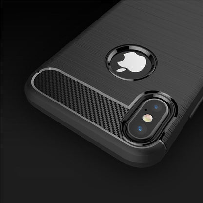 Kuori Apple iPhone XS / X:lle, Techsuit, Hiili, Musta