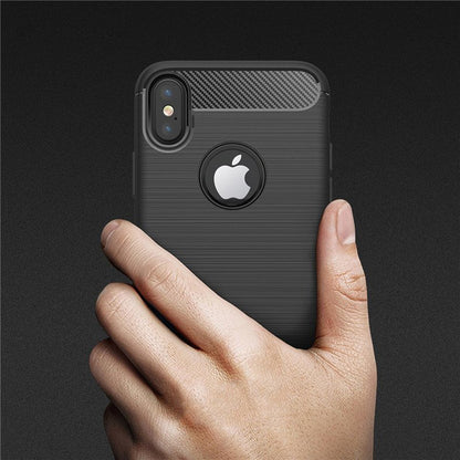 Kuori Apple iPhone XS / X:lle, Techsuit, Hiili, Musta