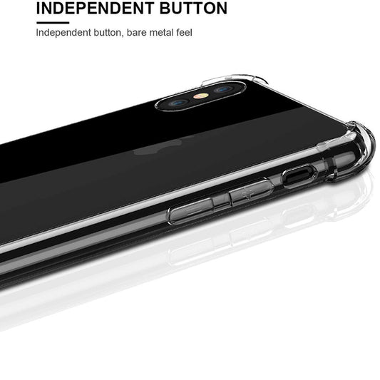 Kuori Apple iPhone XS / X:lle, Techsuit, Iskunkestävä Kirkas, Läpinäkyvä