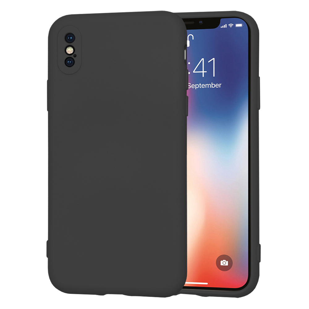 Kuori Apple iPhone XS / X:lle, Techsuit, SoftFlex, Musta