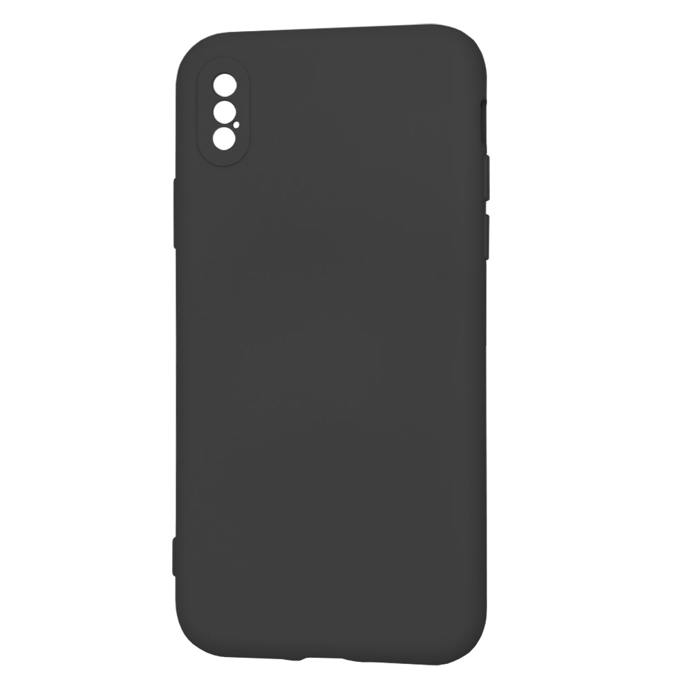 Kuori Apple iPhone XS / X:lle, Techsuit, SoftFlex, Musta