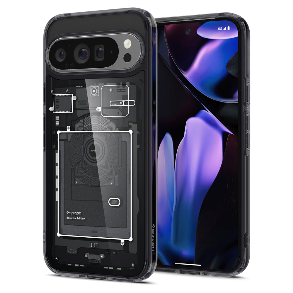 Kuori Google Pixel 9 Pro XL:lle, Spigen, Ultra Hybrid Zero One, Musta ACS07722