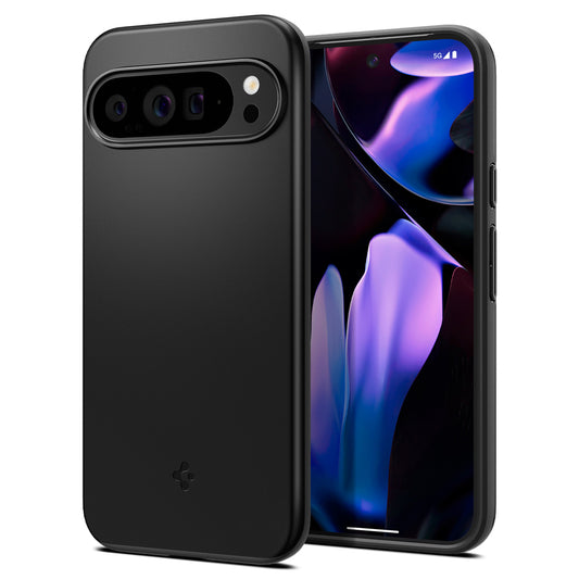 Kotelo Google Pixel 9 Pro XL:lle, Spigen, Thin Fit, Musta ACS07731