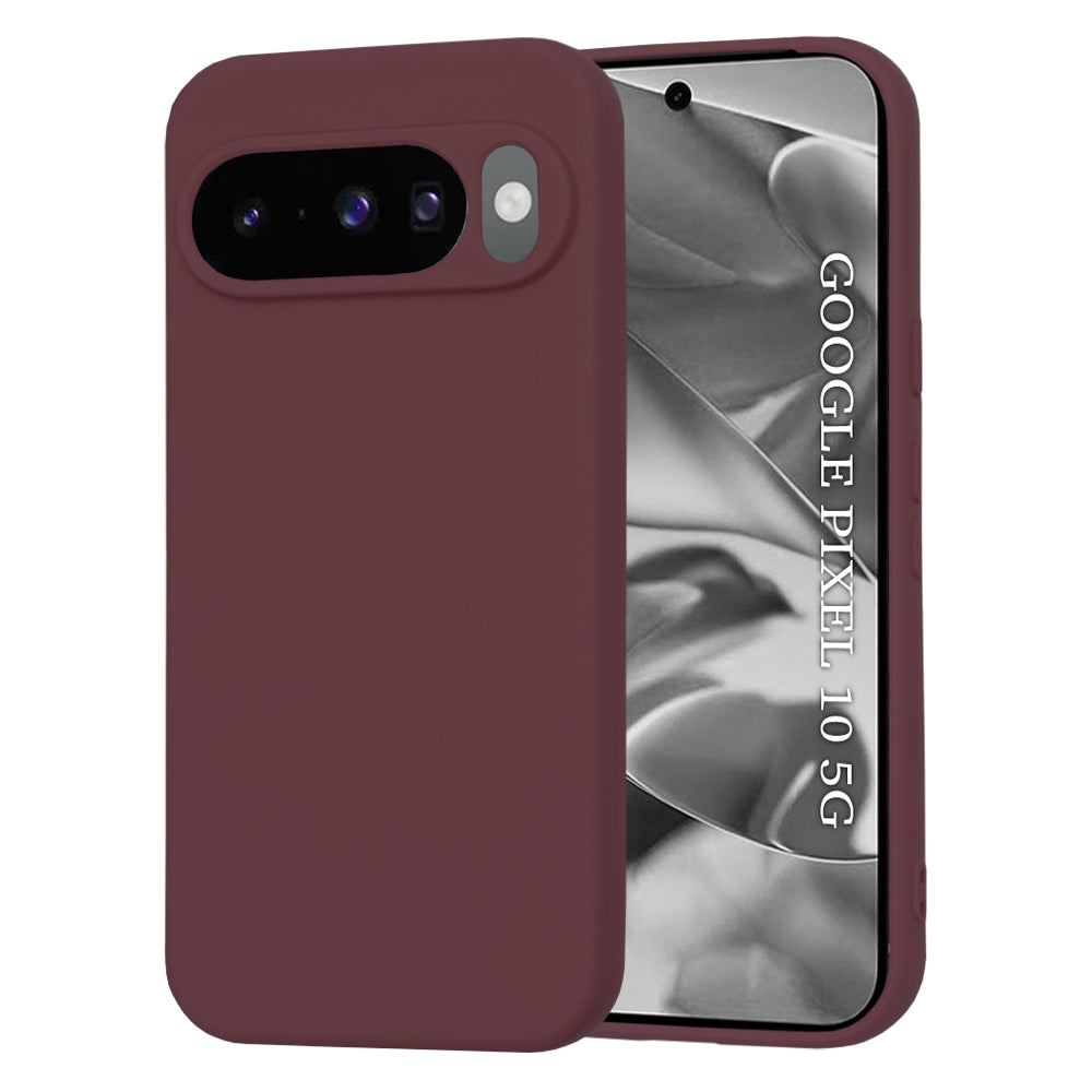 Suojakotelo Google Pixel 10 Pro / 10, Techsuit, SoftFlex, Kirsikanpunainen