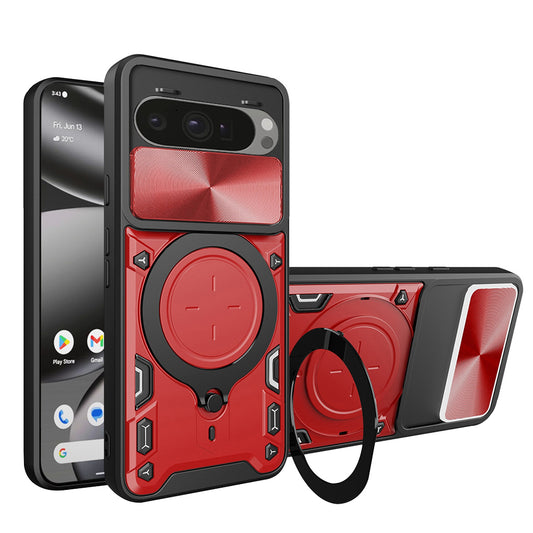 Case for Google Pixel 10 Pro XL, Techsuit, CamGuard Pro, Red