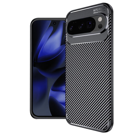 Kuori Google Pixel 10 Pro XL:lle, Techsuit, Hiilikuitu, Musta