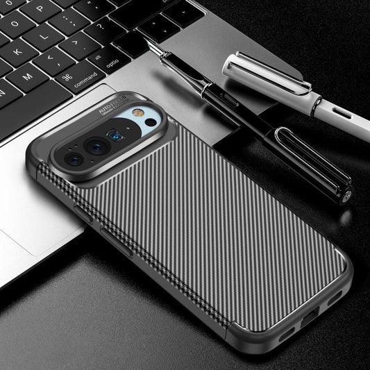 Kuori Google Pixel 10 Pro XL:lle, Techsuit, Hiilikuitu, Musta
