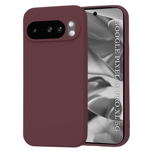 Kuori Google Pixel 10 Pro XL:lle, Techsuit, SoftFlex, Viininpunainen