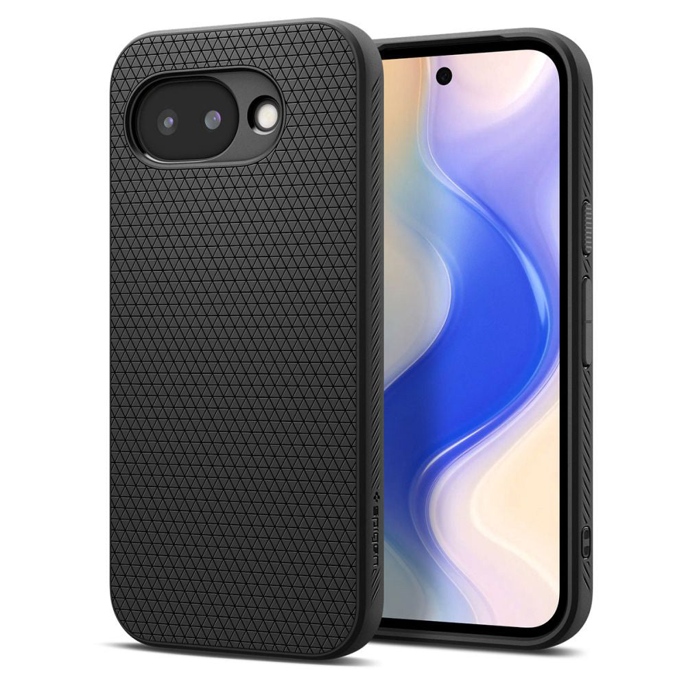 Kotelo Google Pixel 10a:lle, Spigen, Liquid Air, Matta Musta ACS11285