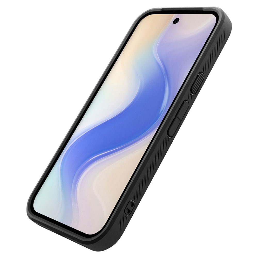 Kotelo Google Pixel 10a:lle, Spigen, Liquid Air, Matta Musta ACS11285