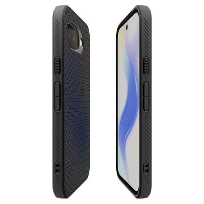 Kotelo Google Pixel 10a:lle, Spigen, Liquid Air, Matta Musta ACS11285