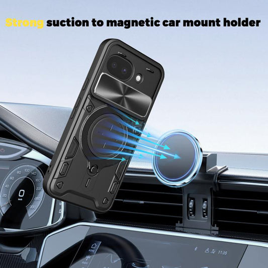 Kotelo Google Pixel 10a:lle, Techsuit, CamGuard Pro, Musta