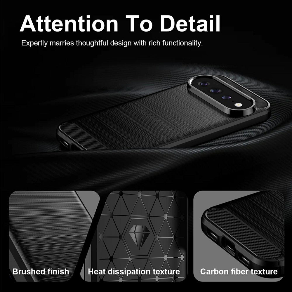 Case for Google Pixel 11 Pro / 11, Techsuit, Carbon, Black