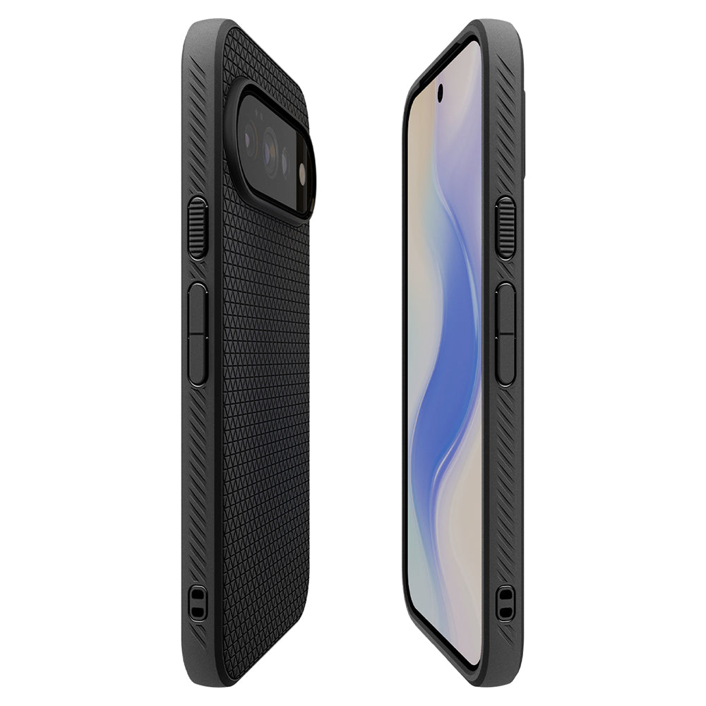 Kuori Google Pixel 11 Pro:lle, Spigen, Liquid Air, Matta Musta ACS11428