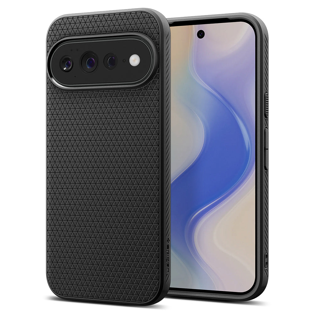 Kuori Google Pixel 11 Pro XL:lle, Spigen, Liquid Air, Matta Musta ACS11448