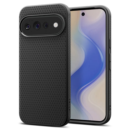 Kuori Google Pixel 11 Pro XL:lle, Spigen, Liquid Air, Matta Musta ACS11448