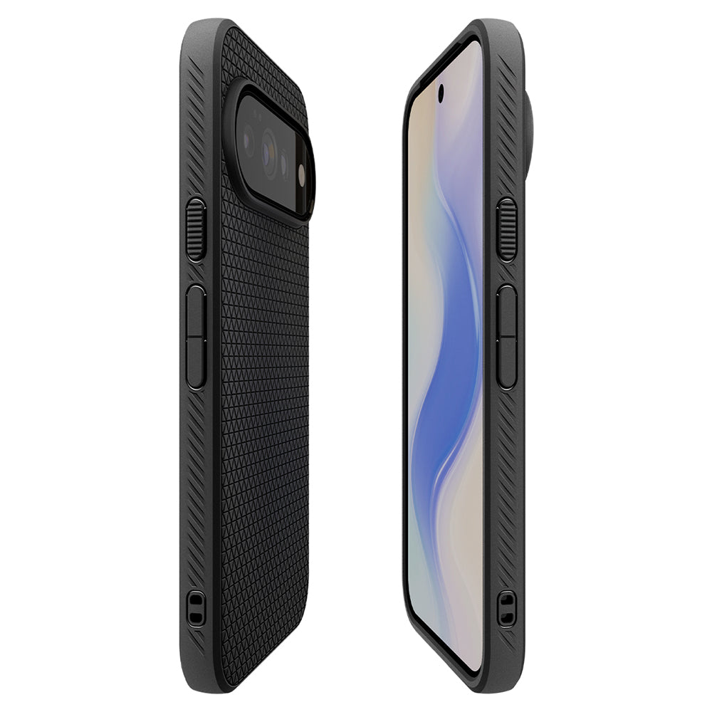 Kuori Google Pixel 11 Pro XL:lle, Spigen, Liquid Air, Matta Musta ACS11448
