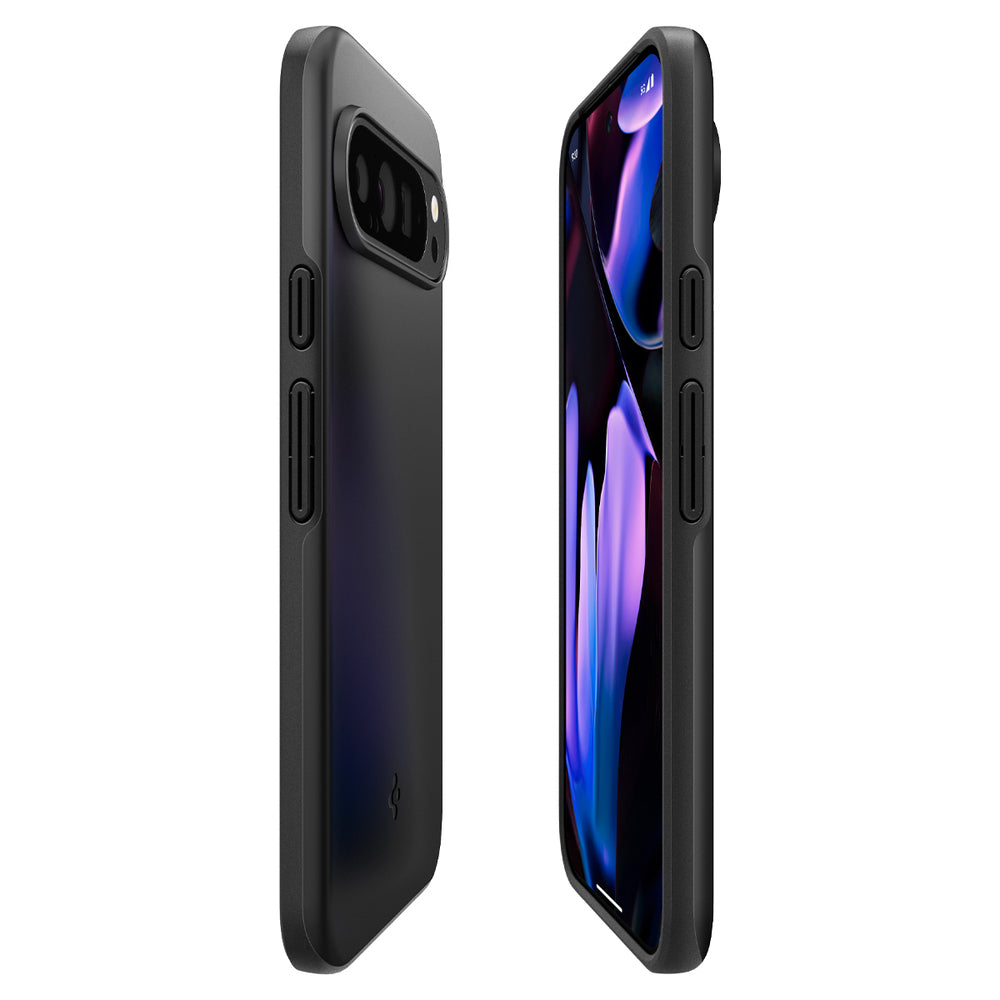 Kotelo Google Pixel 9 Pro XL:lle, Spigen, Thin Fit, Musta ACS07731