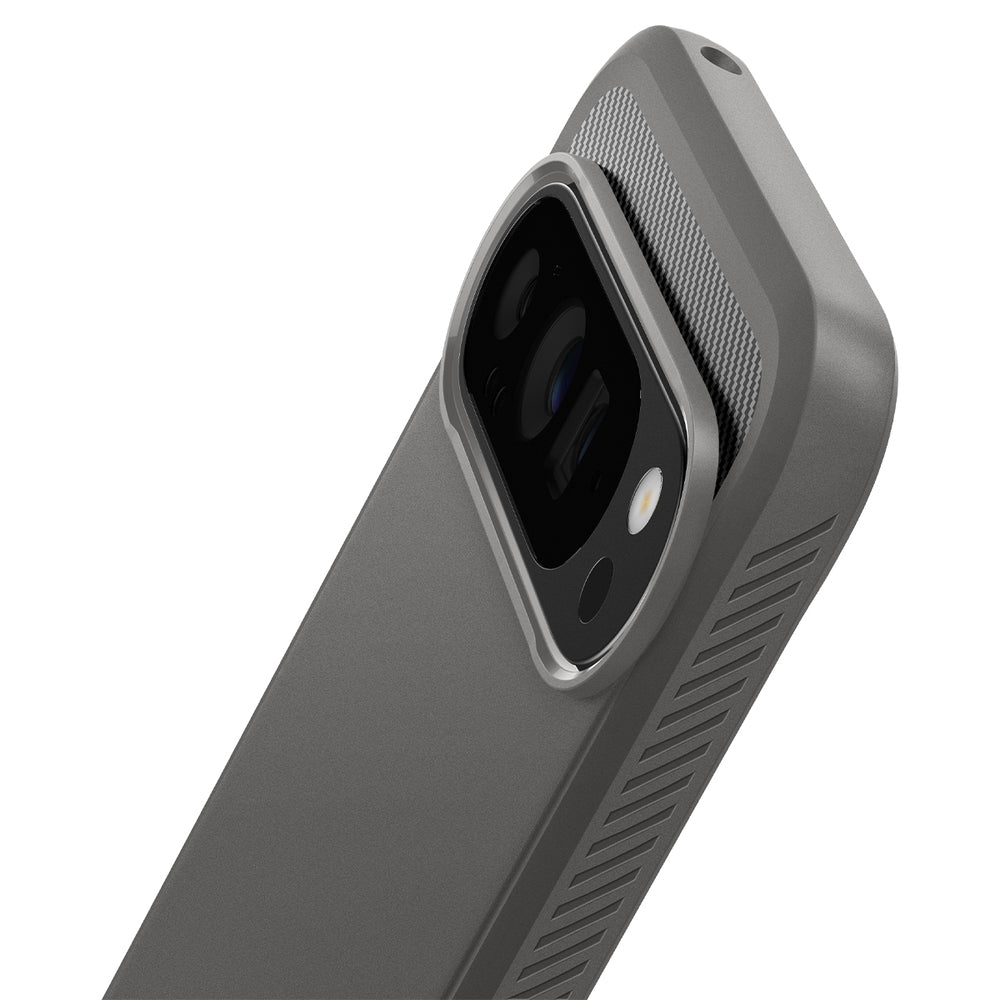 Suojakotelo Google Pixel 9 Pro XL:lle, Spigen, Rugged Armor, Harmaa ACS07784