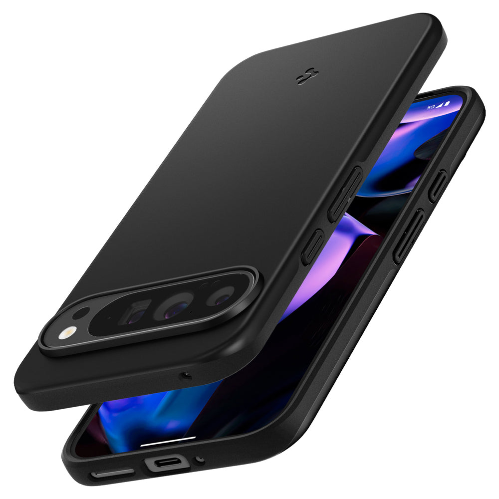 Kotelo Google Pixel 9 Pro XL:lle, Spigen, Thin Fit, Musta ACS07731