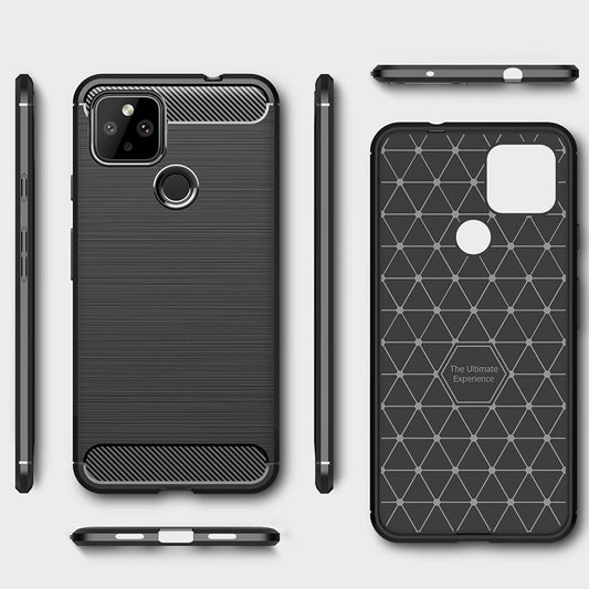 Kuori Google Pixel 5:lle, Techsuit, Hiili, Musta