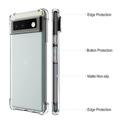 Case for Google Pixel 6 Pro, Techsuit, Shockproof Clear, Transparent