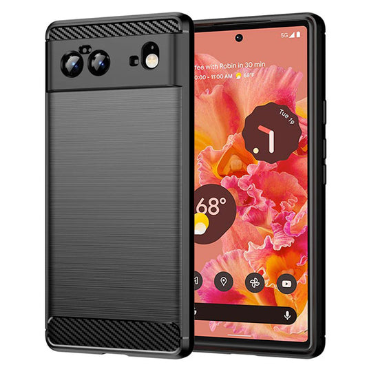 Kuori Google Pixel 6:lle, Techsuit, Hiili, Musta