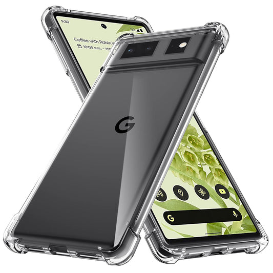 Kuori Google Pixel 6:lle, Techsuit, Iskunkestävä Kirkas, Läpinäkyvä