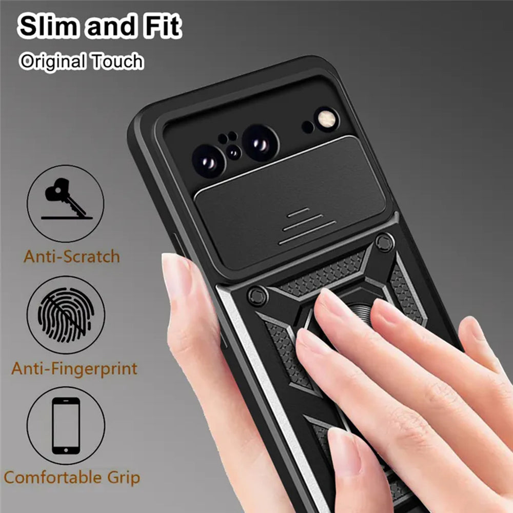 Case for Google Pixel 8, Techsuit, CamShield, Black