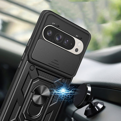 Kuori Google Pixel 9 / 9 Pro:lle, Techsuit, CamShield, Vaaleanpunainen