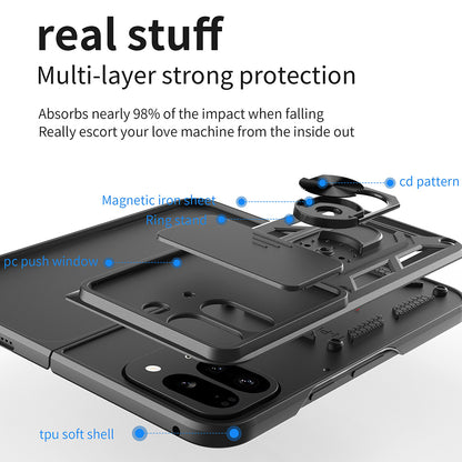 Case for Google Pixel 9 Pro Fold, Techsuit, CamShield, Blue