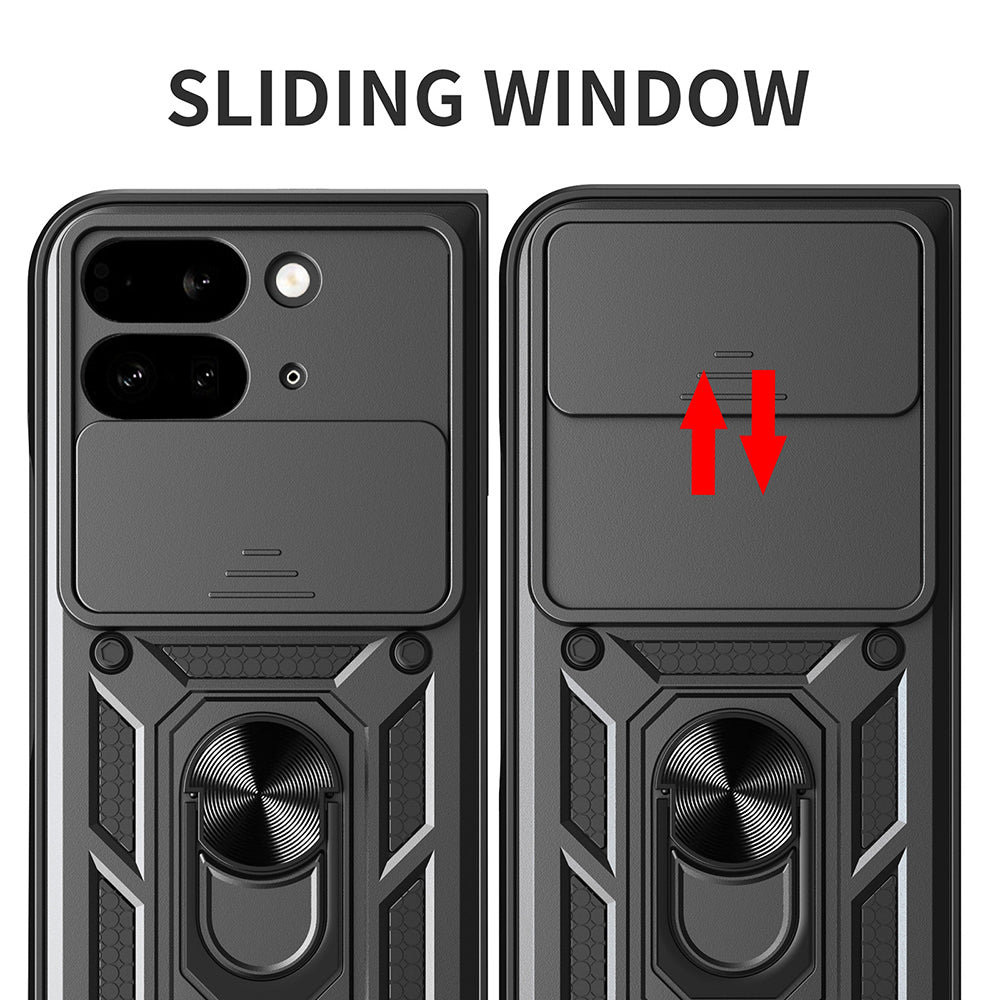 Kuori Google Pixel 9 Pro Foldille, Techsuit, CamShield, Vaaleanpunainen