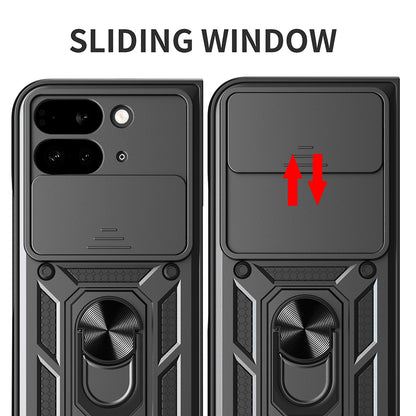 Kuori Google Pixel 9 Pro Foldille, Techsuit, CamShield, Vaaleanpunainen