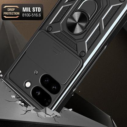 Kuori Google Pixel 9 Pro Foldille, Techsuit, CamShield, Vaaleanpunainen