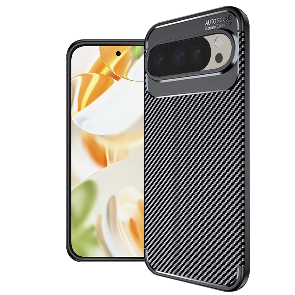 Kuori Google Pixel 9 Pro:lle, Techsuit, Hiilikuitu, Musta