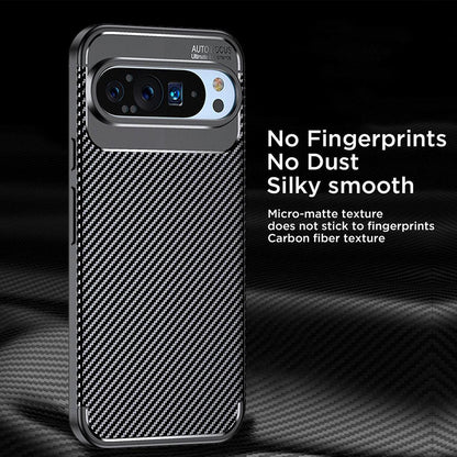 Kuori Google Pixel 9 Pro:lle, Techsuit, Hiilikuitu, Musta