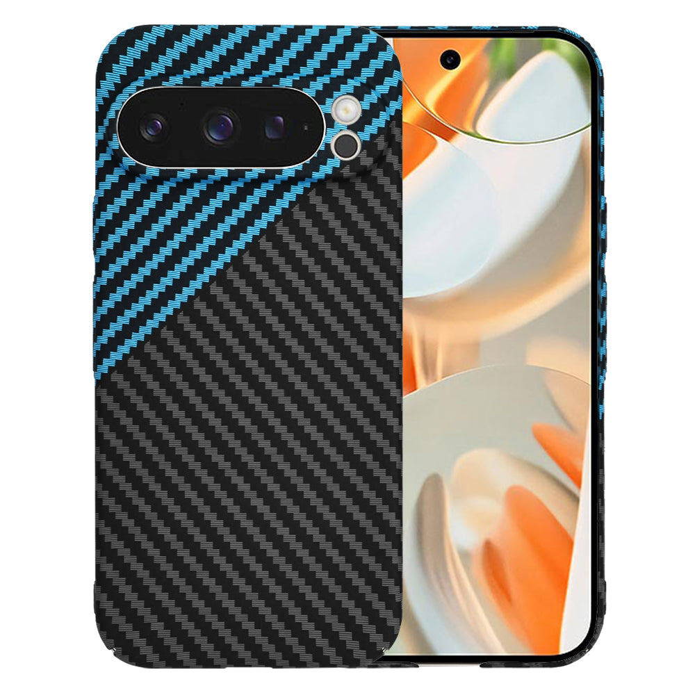 Kuori Google Pixel 9 Pro:lle, Techsuit, Carbonite FiberShell, Musta Bleu