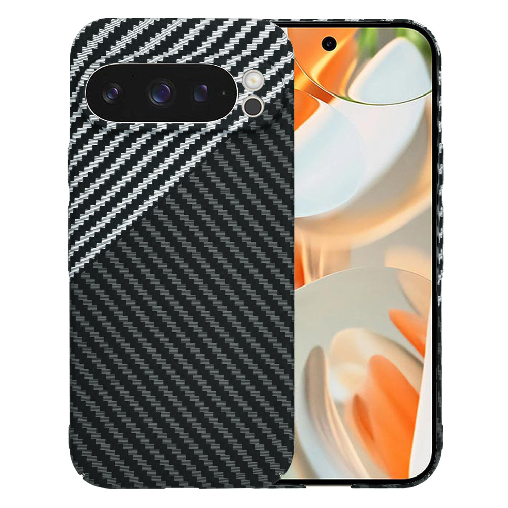 Kuori Google Pixel 9 Pro:lle, Techsuit, Carbonite FiberShell, Musta Harmaa