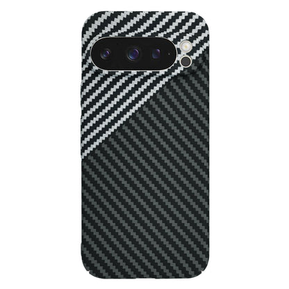 Kuori Google Pixel 9 Pro:lle, Techsuit, Carbonite FiberShell, Musta Harmaa