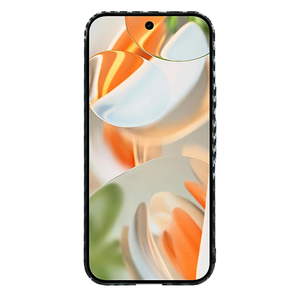 Kuori Google Pixel 9 Pro:lle, Techsuit, Carbonite FiberShell, Musta Harmaa