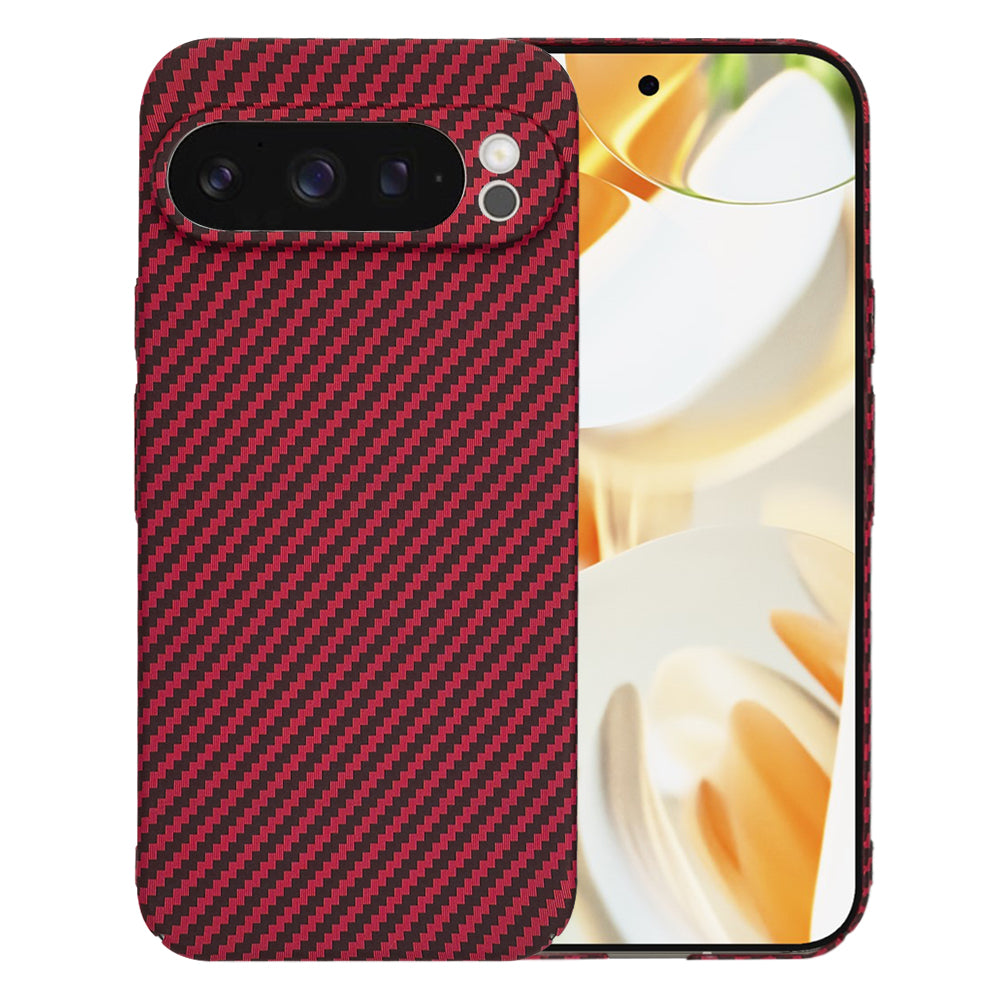 Kuori Google Pixel 9 Pro:lle, Techsuit, Carbonite FiberShell, Punainen