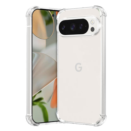 Kuori Google Pixel 9 Pro:lle, Techsuit, Iskunkestävä Kirkas, Läpinäkyvä