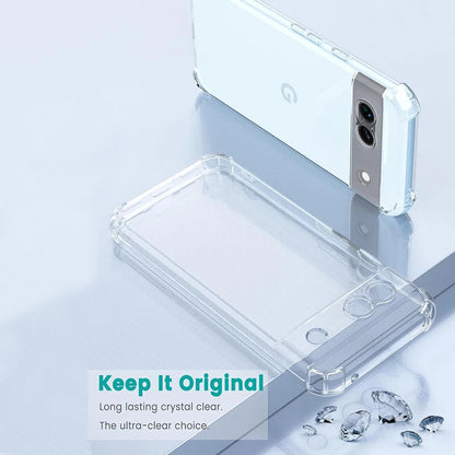 Kuori Google Pixel 9 Pro:lle, Techsuit, Iskunkestävä Kirkas, Läpinäkyvä