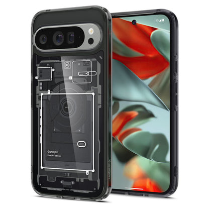 Kuori Google Pixel 9 Pro XL:lle, Spigen, Ultra Hybrid Zero One, Musta ACS07722