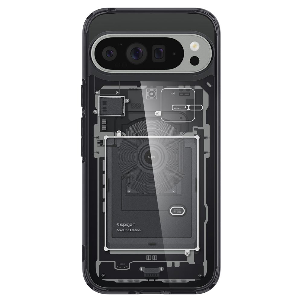 Kuori Google Pixel 9 Pro XL:lle, Spigen, Ultra Hybrid Zero One, Musta ACS07722