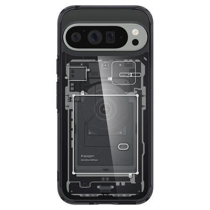 Kuori Google Pixel 9 Pro XL:lle, Spigen, Ultra Hybrid Zero One, Musta ACS07722