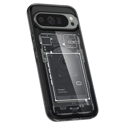 Kuori Google Pixel 9 Pro XL:lle, Spigen, Ultra Hybrid Zero One, Musta ACS07722